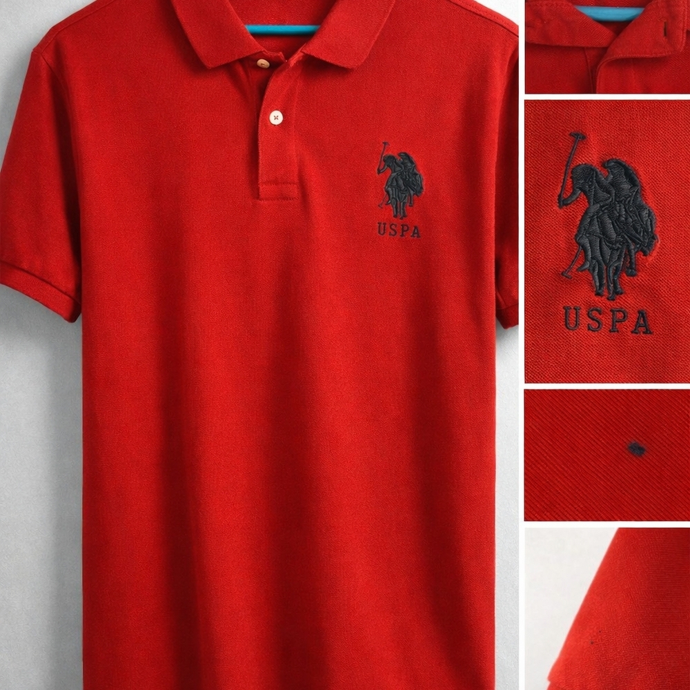 Classic Red Polo Shirt for Men